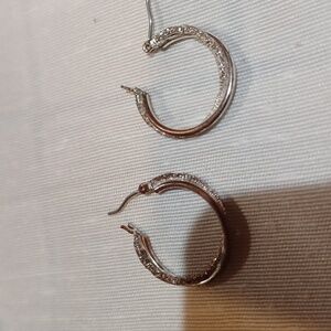 Silver Plated Fancy  Woman‎ Hoops Earrings